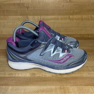 Saucony Womens Triumph ISO 4 S10413-1 Gray Blue Running Shoes Sneakers Size 8